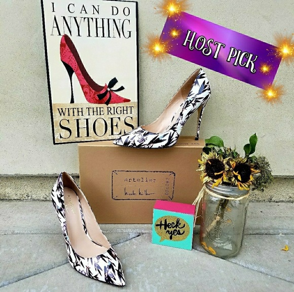 Gorgeous Nicole Miller Colorful Leather Stilletos